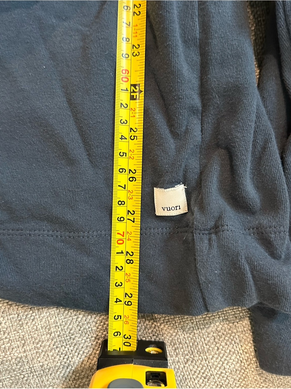Vuori Men's Long-Sleeve Crewneck Top - Dark Blue - Picture 6 of 6